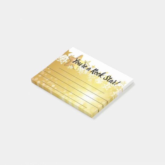 Angestelltanerkennungspost-itpreis-Rockstar Post-it Klebezettel (angewinkelt)