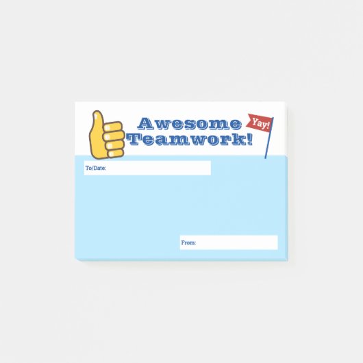 Angestelltanerkennungspost-itpreisteamwork Post-it Klebezettel (Vorderseite)