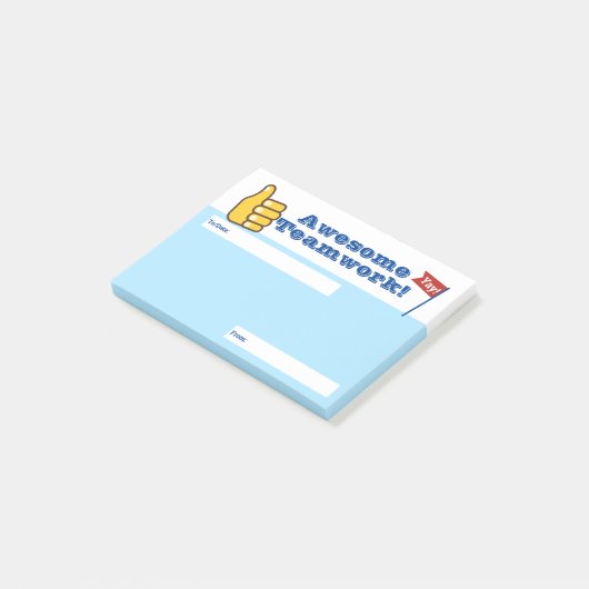 Angestelltanerkennungspost-itpreisteamwork Post-it Klebezettel (angewinkelt)