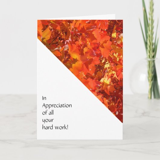 Angestellte Cards In Apprevention all your hard wo Dankeskarte (Vorderseite)