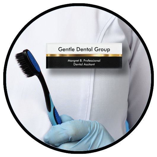 Angestellte des Classy Dentist Office Namenschild