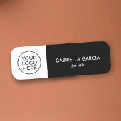 Angestellte für Berufliche Firmenlogos Namensschild