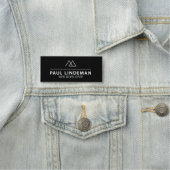 Angestellte für berufliche Logos magnetisch klassi Namensschild (Beispiel)