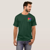 Angestellte Ihr Logo hier Deep Forest Green Men's T-Shirt (Vorne ganz)