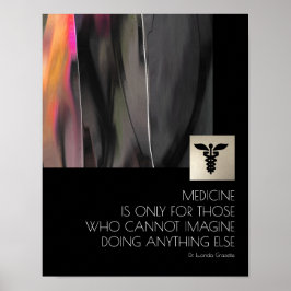 Angestellte im Gesundheitswesen Motivierend Zitatp Poster