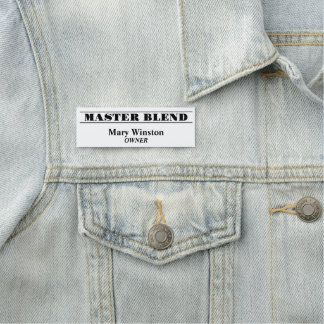 Angestelltenname Bagger-Magnet oder Button-Verschl Namensschild