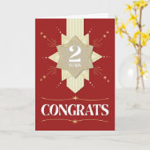 Angestellter 2. Jubiläumsausweis Karte (Gelbe Blume)