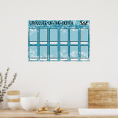 Angestellter der Anzeige des Fotos für die Monatse Poster (Küche)