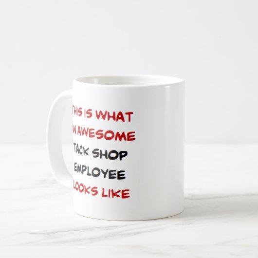 Angestellter der Buchhandlung, phantastisch Kaffeetasse (Vorderseite Links)