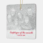 Angestellter der Monat WeihnachtsFotoverzierung Keramikornament (Links)