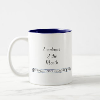 Angestellter der Monats-Tasse Zweifarbige Tasse