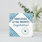 Angestellter der Monatsanerkennungs-Preiskarte Einladung (Stehend Vorderseite)