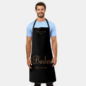 Angestellter des Friseurgeschäfts personalisiert i Schürze (Getragen)
