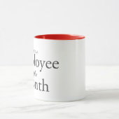 Angestellter des Monats auf riesiger Tasse (Zentrum)