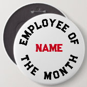 Angestellter des Monats Button (Vorne & Hinten)