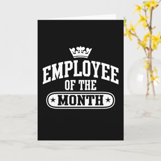 Angestellter des Monats Karte (Gelbe Blume)