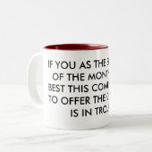 ANGESTELLTER DES MONATS ZWEIFARBIGE TASSE (Vorderseite Links)