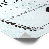 Angestellter des Monatszertifikats in Papierform Poster (Ecke)