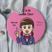 Angestellter rosa Schaltfläche Button (Beispiel)