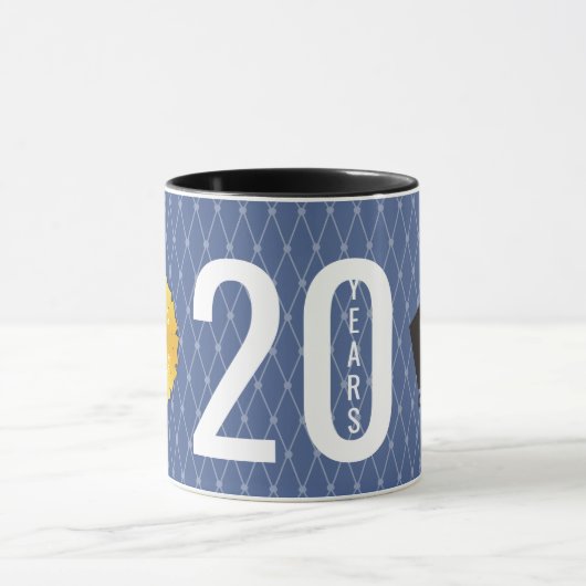 Angestelltmeilensteinjahrestag 20 Jahre Tasse (Zentrum)