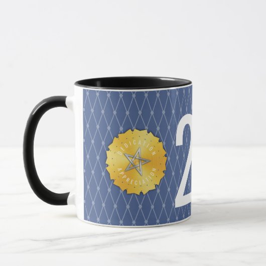 Angestelltmeilensteinjahrestag 20 Jahre Tasse (Links)