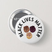 Angestiftete Faust - Materie für schwarze Leben Button (Vorne & Hinten)