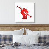 Angestiftete Faust mit einem Stift Leinwanddruck (Insitu (Schlafzimmer))