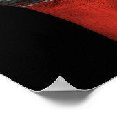 Angestiftete Faust mit iranischer Flagge Poster (Ecke)