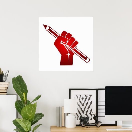Angestifteter Fauststift Poster (Heimbüro)