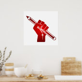 Angestifteter Fauststift Poster (Küche)