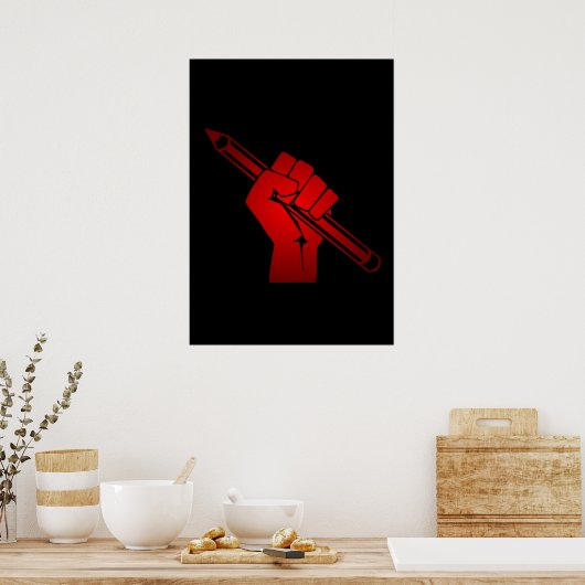 Angestifteter Fauststift Poster (Küche)