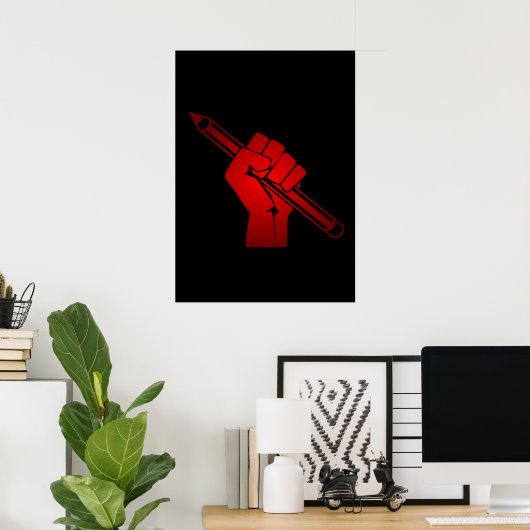 Angestifteter Fauststift Poster (Heimbüro)