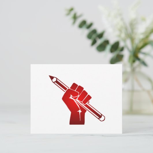 Angestifteter Fauststift Postkarte (Stehend Vorderseite)