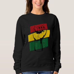 Angestifteter schwarzer Power Afrika Blm 1 Sweatshirt
