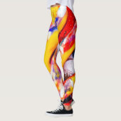 Angestrichene Abstrakte Frauen Leggings (Links)
