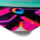 Angestrichene Frauen | AI-Frauengesicht Poster (Ecke)