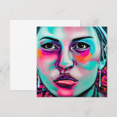 Angestrichene Frauen in Gesicht und Träne | Aquama (Vorne/Hinten)