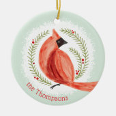 Angestrichener Kardinal Name und Foto für benutzer Keramikornament (Vorne)