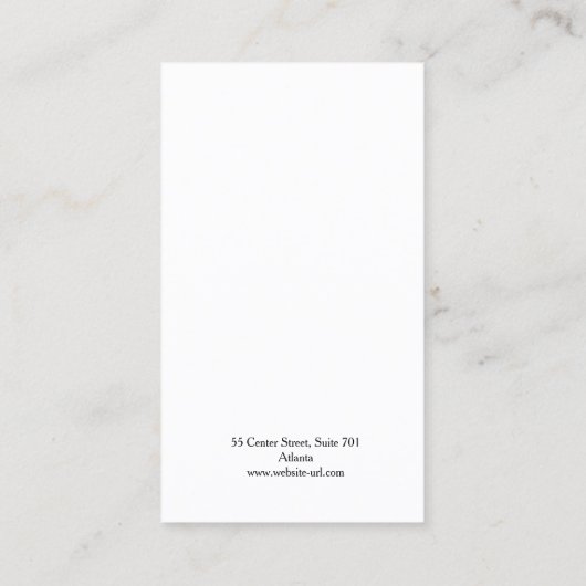 Angetauchte Popupkarten-Logo-Ohrring-Display-Visit Visitenkarte (Rückseite)