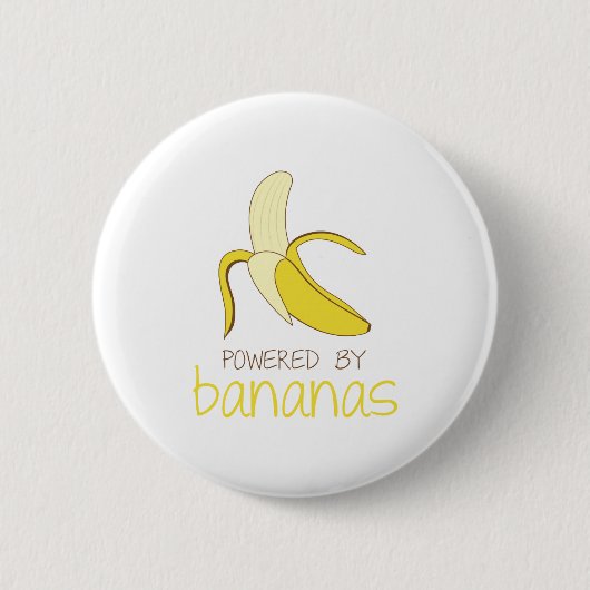 Angetrieben durch Bananen Button (Vorderseite)