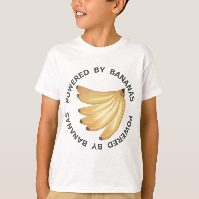 Angetrieben durch Bananen T-Shirt (Vorderseite)