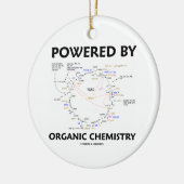 Angetrieben durch Bio Chemie (Krebs Zyklus) Keramik Ornament (Links)