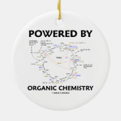 Angetrieben durch Bio Chemie (Krebs Zyklus) Keramik Ornament (Hinten)