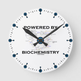 Angetrieben durch Biochemie (Krebs Zyklus) Runde Wanduhr