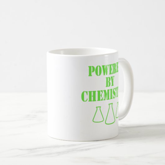 Angetrieben durch Chemie-Tasse Kaffeetasse (VorderseiteRechts)