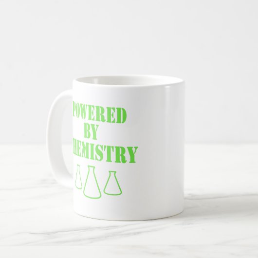 Angetrieben durch Chemie-Tasse Kaffeetasse (Vorderseite Links)
