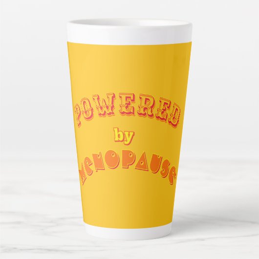Angetrieben durch die Menopause 2 Milchtasse (Vorderseite)