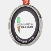 Angetrieben durch Eiscreme Ornament Aus Metall (Links)