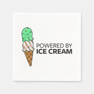 Angetrieben durch Eiscreme Serviette
