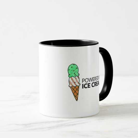 Angetrieben durch Eiscreme Tasse (VorderseiteRechts)
